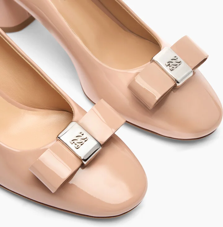 Casadei Cleo Patent Leather Pumps - Woman Pumps And Slingback Sand 37 - Image 5