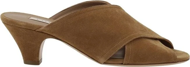 Casadei Crisscrossed Open-Toe Mules