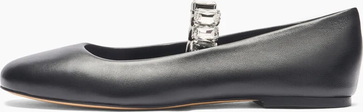 Casadei Crystal Ballet Flats - Woman Flats And Loafers Black 38 - Image 3