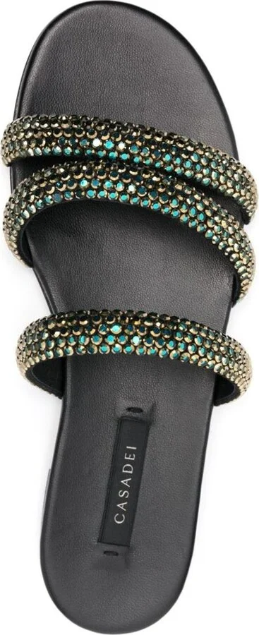 Casadei Crystal Embellished Sandals - Image 4