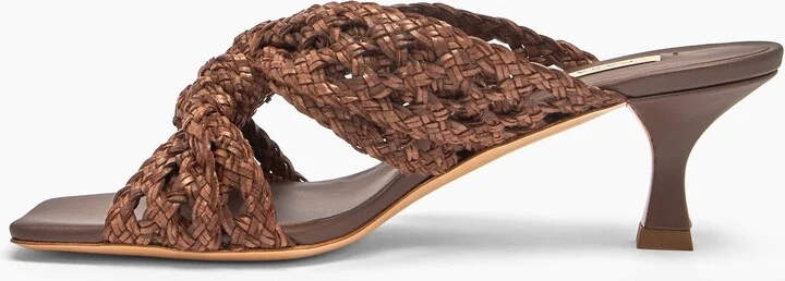 Casadei Damier Versilia Geraldine - Woman Mules Rum 37.5 - Image 3