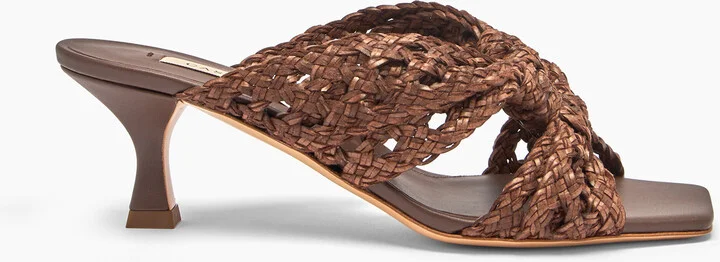 Casadei Damier Versilia Geraldine - Woman Mules Rum 37.5