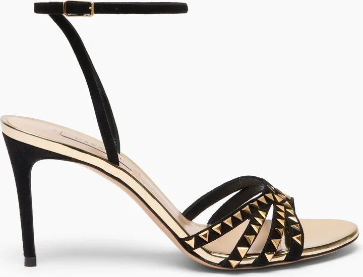 Casadei Divine Sandal - Woman Sandals Gold Black 36.5