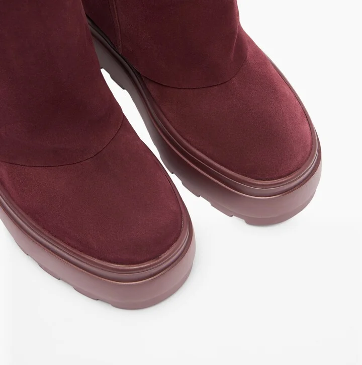 Casadei Double Face High Boots - Woman High Boots Rubino 35 - Image 5