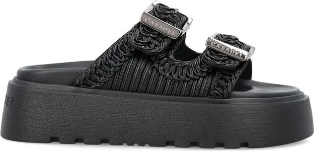 Casadei Double-Strap Slip-On Sandals