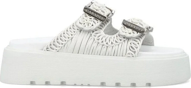 Casadei Double-Strap Slip-On Sandals