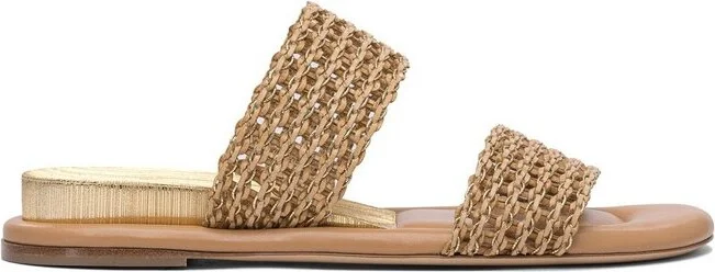Casadei Double Strap Slip-On Sandals