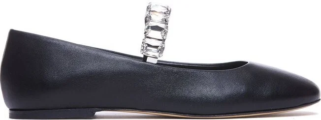 Casadei Embellished Ballet Flat Shoes