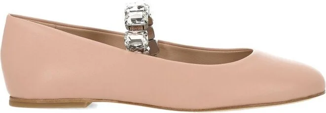 Casadei Embellished Ballet Flat Shoes