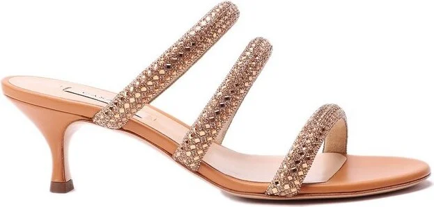 Casadei Embellished Slip-On Sandals