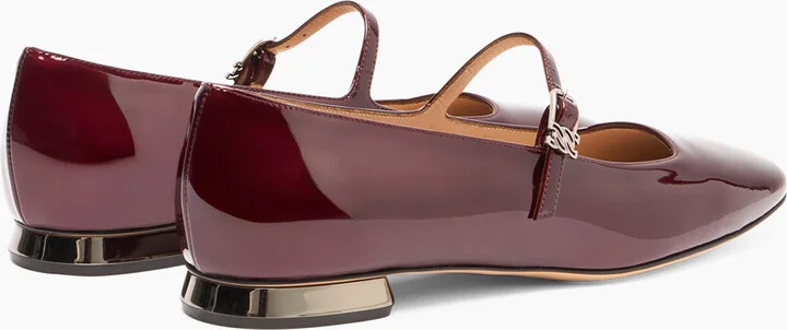 Casadei Emily Samurai Ballet Flats - Woman Flats And Loafers Amarena 36.5 - Image 4