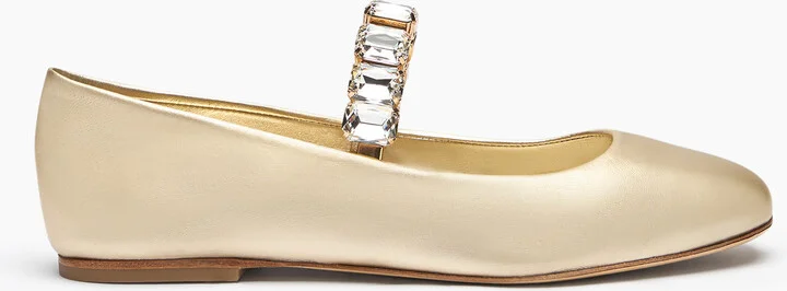Casadei Flash Ballet Flats - Woman Flats And Loafers Platinum 38