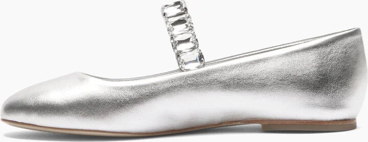 Casadei Flash Ballet Flats - Woman Flats And Loafers Silver 36 - Image 3