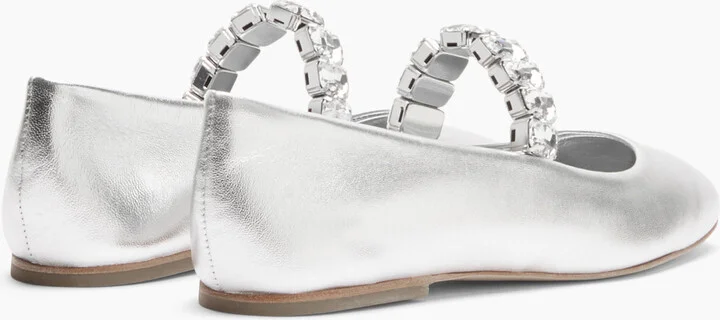 Casadei Flash Ballet Flats - Woman Flats And Loafers Silver 36 - Image 4