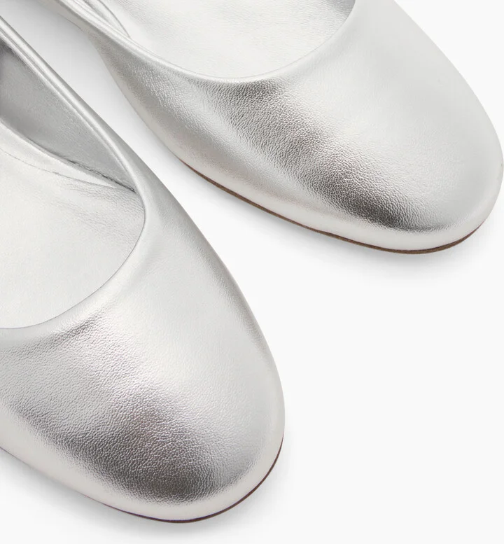 Casadei Flash Ballet Flats - Woman Flats And Loafers Silver 36 - Image 5