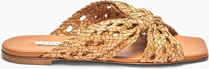 Casadei Flat Damier Versilia - Woman Flats And Loafers Natur 36