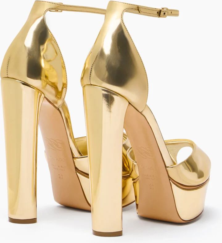 Casadei Flora Intestellar Platform Sandals - Woman Platforms Platinum 39 - Image 4