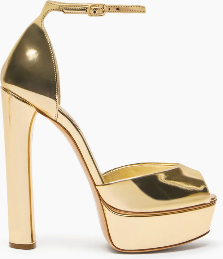 Casadei Flora Intestellar Platform Sandals - Woman Platforms Platinum 39