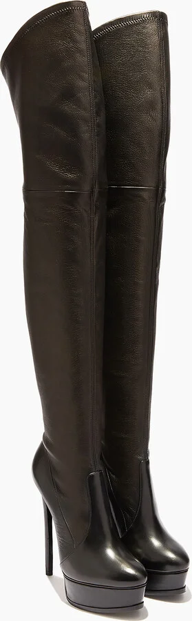 Casadei Flora Over The Knee  - Woman Platforms Black 40.5 - Image 2