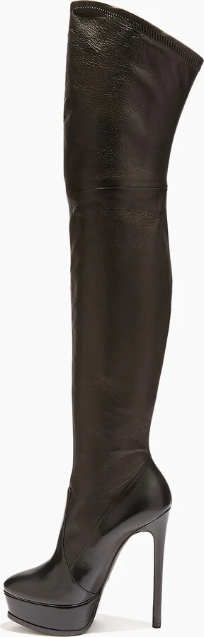 Casadei Flora Over The Knee  - Woman Platforms Black 40.5 - Image 3