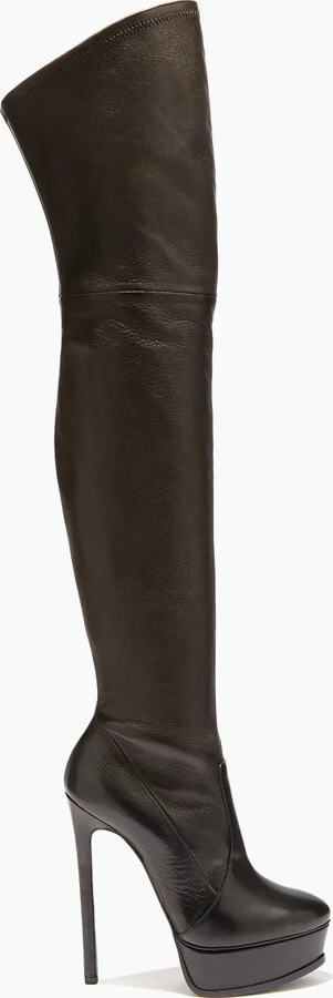 Casadei Flora Over The Knee  - Woman Platforms Black 40.5
