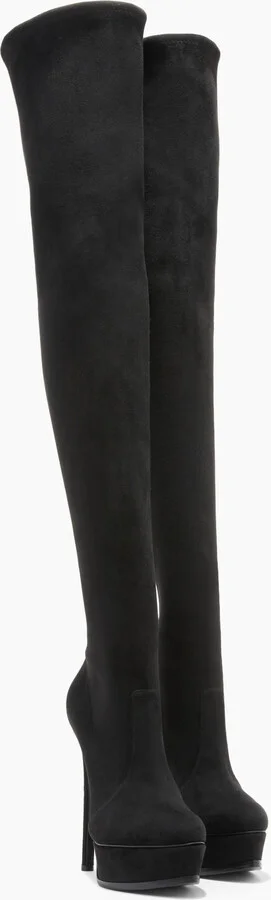 Casadei Flora - Woman Over The Knee Boots Black 39 - Image 2