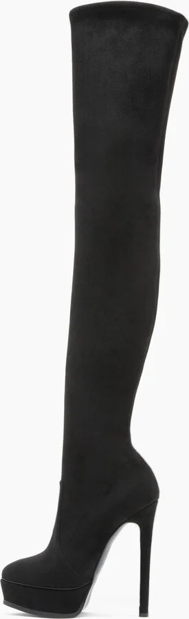 Casadei Flora - Woman Over The Knee Boots Black 39 - Image 3