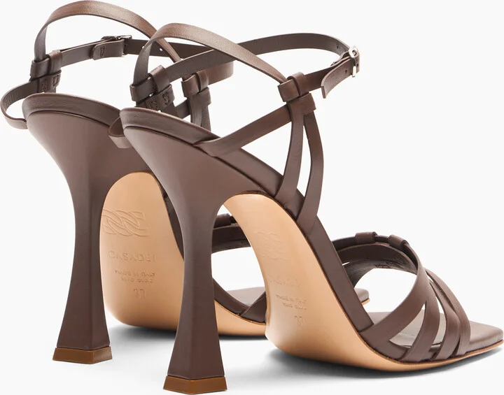 Casadei Geraldine Atlantis Sandal - Woman Sandals Saddle 38.5 - Image 4