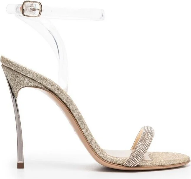 Casadei Glittered High-Heeled Sandals