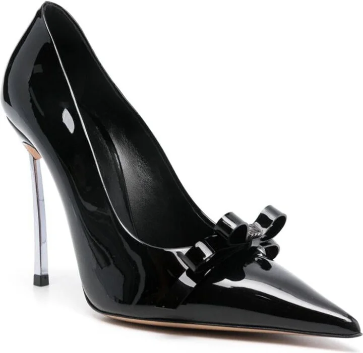 Casadei Glossy Calf Leather Julia Pumps - Image 3