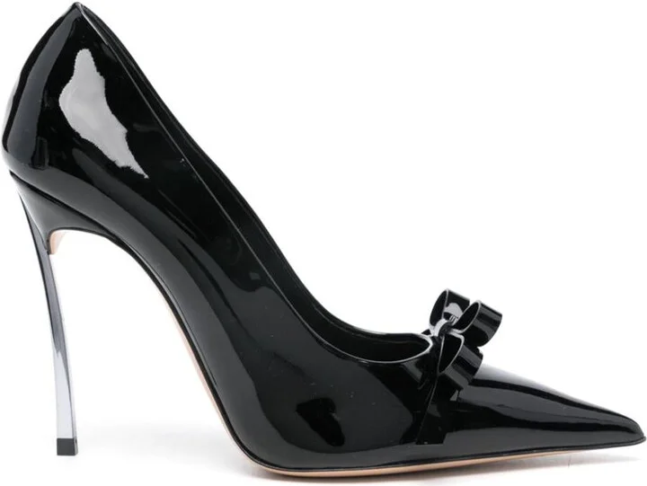Casadei Glossy Calf Leather Julia Pumps