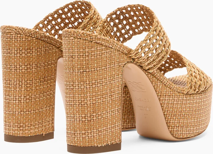 Casadei Goldeneye Isa Wedges - Woman Wedges And Slides Natur 37 - Image 4
