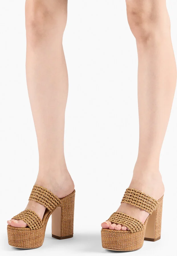 Casadei Goldeneye Isa Wedges - Woman Wedges And Slides Natur 37 - Image 6