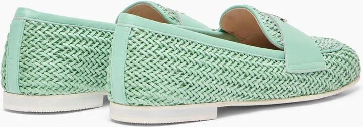 Casadei Hanoi Loafers - Woman Flats And Loafers Milk And Mint 37 - Image 4