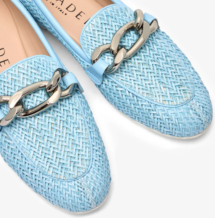 Casadei Hanoi Loafers - Woman Flats And Loafers Sky 36.5 - Image 5