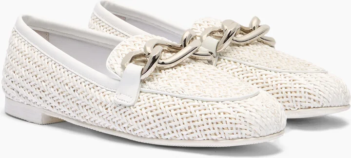 Casadei Hanoi Loafers - Woman Flats And Loafers White 40 - Image 2