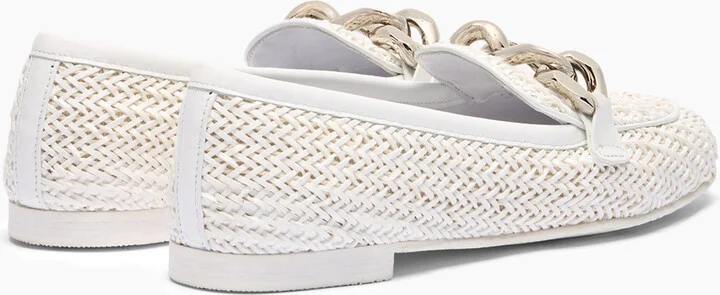 Casadei Hanoi Loafers - Woman Flats And Loafers White 40 - Image 4