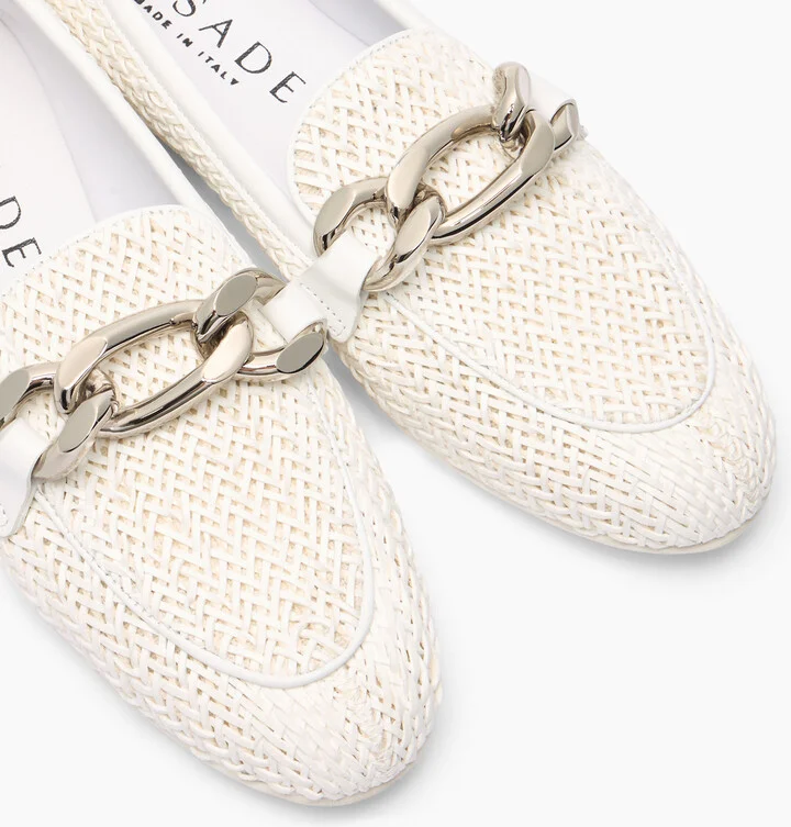 Casadei Hanoi Loafers - Woman Flats And Loafers White 40 - Image 5
