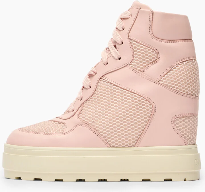 Casadei High Top Net & Leather Sneakers - Woman Sneakers Minou 42 - Image 3