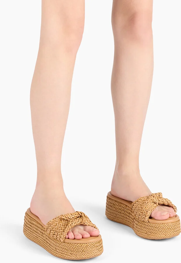 Casadei Insideout Hanoi Wedges - Woman Wedges And Slides Natur 39 - Image 6