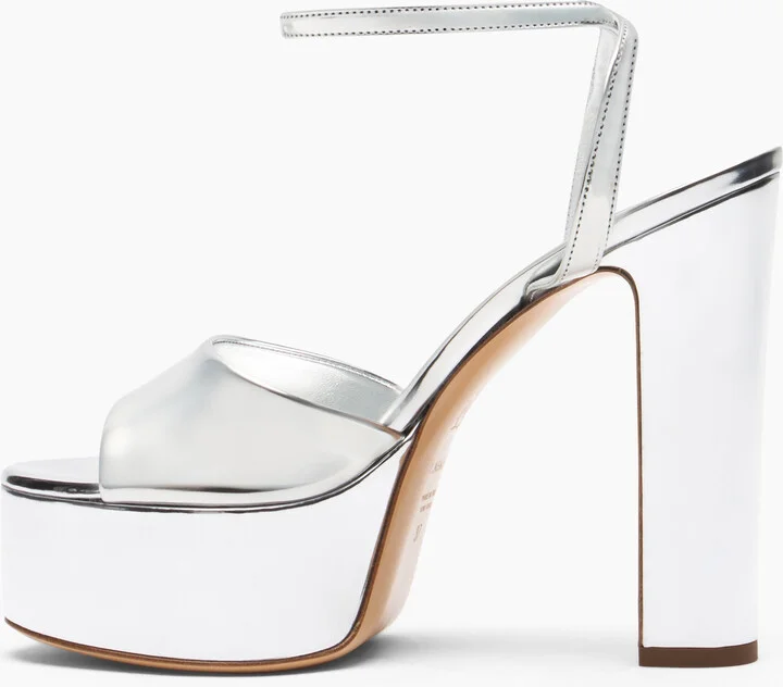 Casadei Interstellar Patty Platform - Woman Platforms Silver 37 - Image 3