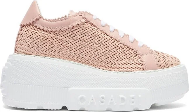 Casadei Interwoven-Detailed Chunky Lace-Up Sneakers