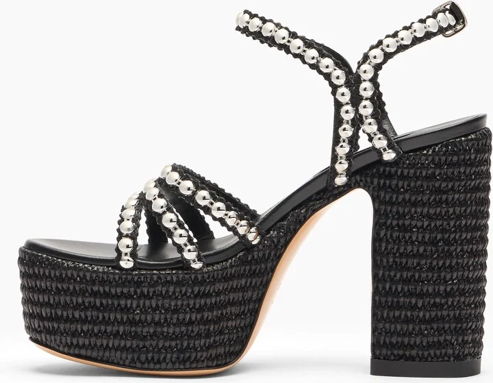 Casadei Isa Studsway - Woman Wedges And Slides Black 37 - Image 3