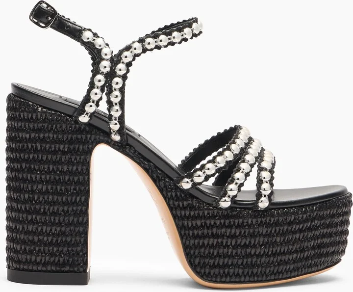 Casadei Isa Studsway - Woman Wedges And Slides Black 37