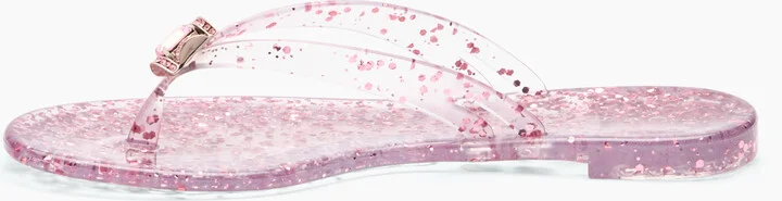 Casadei Jelly Glitter Flip Flops - Woman Flats And Loafers Ice And Baby 41 - Image 3