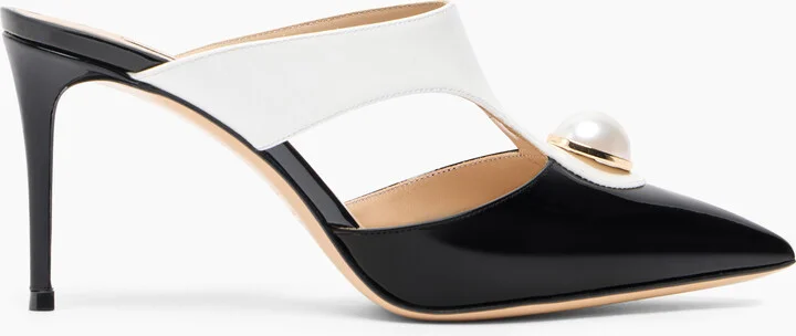 Casadei Julia Big Pink Mules - Woman Mules Black And White 36
