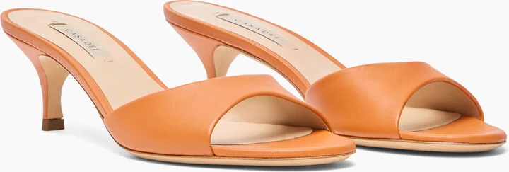 Casadei Julia Kitten Leather Mules - Woman Mules Paprika 36 - Image 2