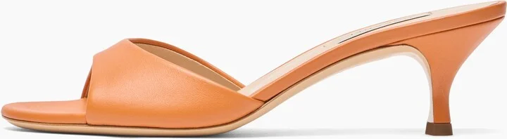 Casadei Julia Kitten Leather Mules - Woman Mules Paprika 36 - Image 3