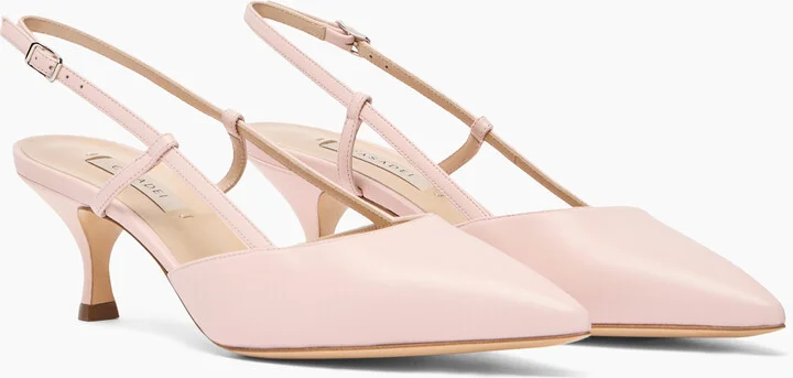 Casadei Julia Kitten Leather Slingbacks - Woman Pumps And Slingback Minou 38.5 - Image 2