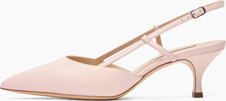 Casadei Julia Kitten Leather Slingbacks - Woman Pumps And Slingback Minou 38.5 - Image 3